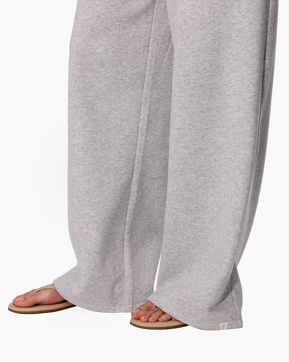 CloudSoft Wide Leg Jogger Heather Grey  - TKEES