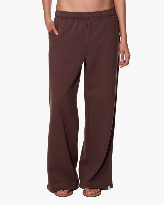 CloudSoft Wide Leg Jogger Dark Chocolate  - TKEES