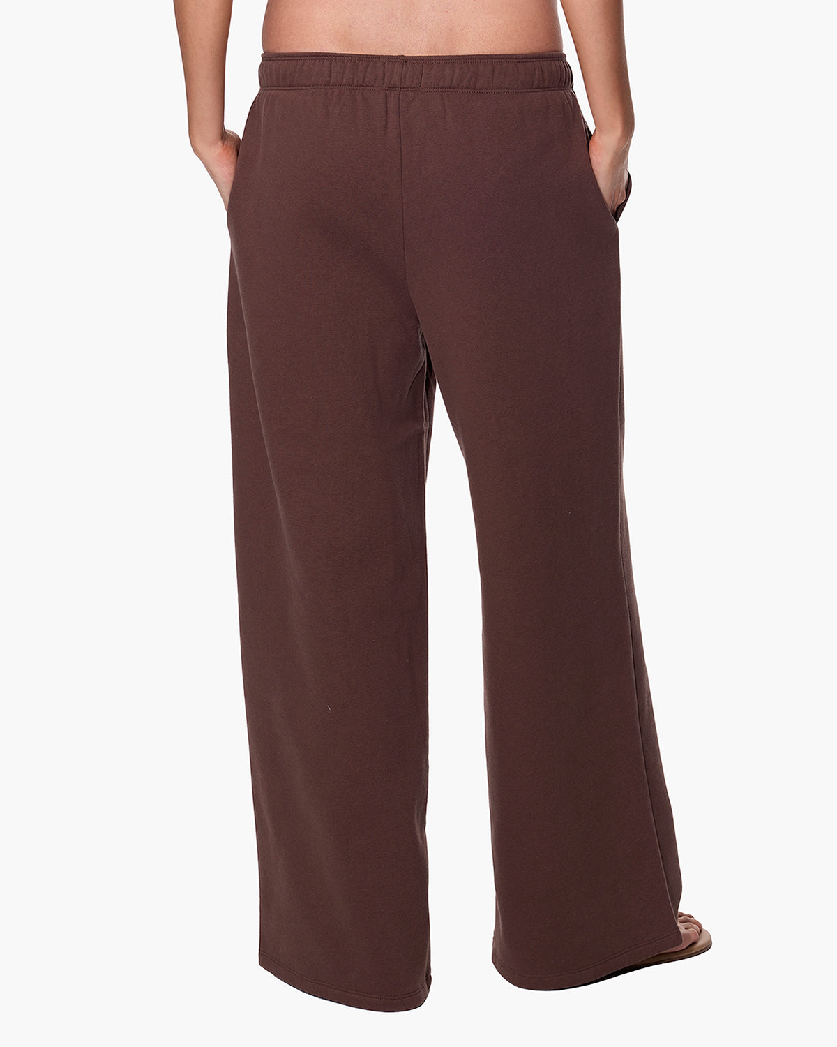 CloudSoft Wide Leg Jogger Dark Chocolate  - TKEES