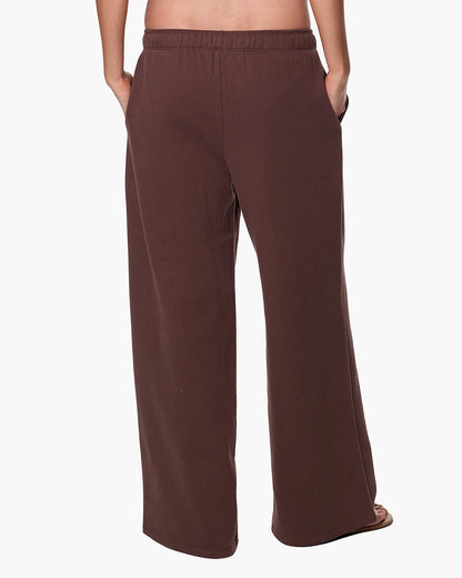 CloudSoft Wide Leg Jogger Dark Chocolate  - TKEES