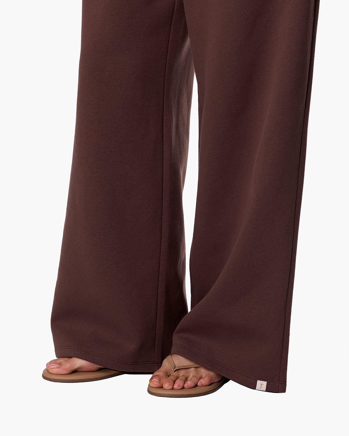 CloudSoft Wide Leg Jogger Dark Chocolate  - TKEES