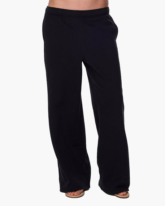 CloudSoft Wide Leg Jogger Black  - TKEES