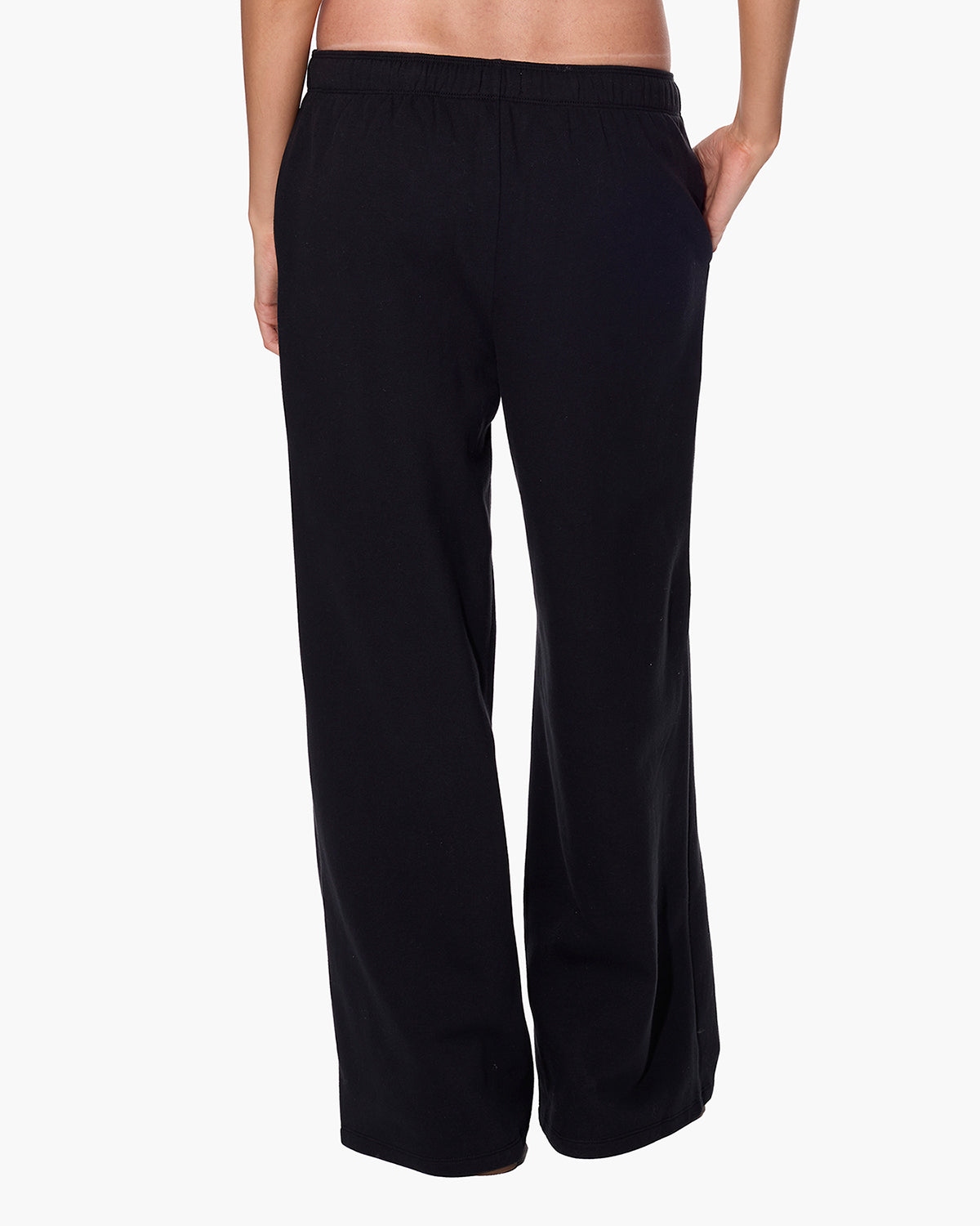 CloudSoft Wide Leg Jogger Black  - TKEES