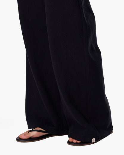 CloudSoft Wide Leg Jogger Black  - TKEES